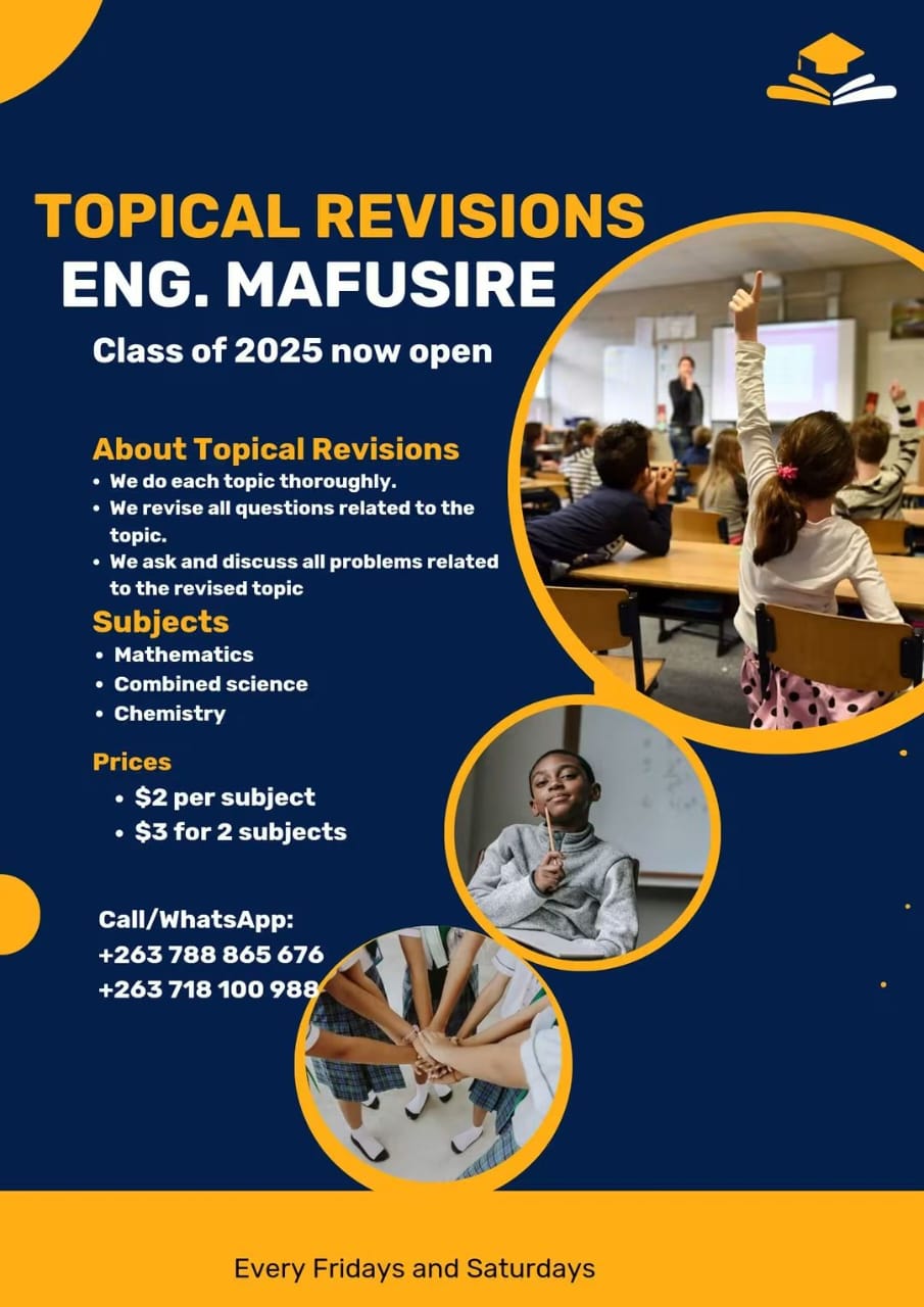 Topical Revisions Eng. Mafusire Flyer